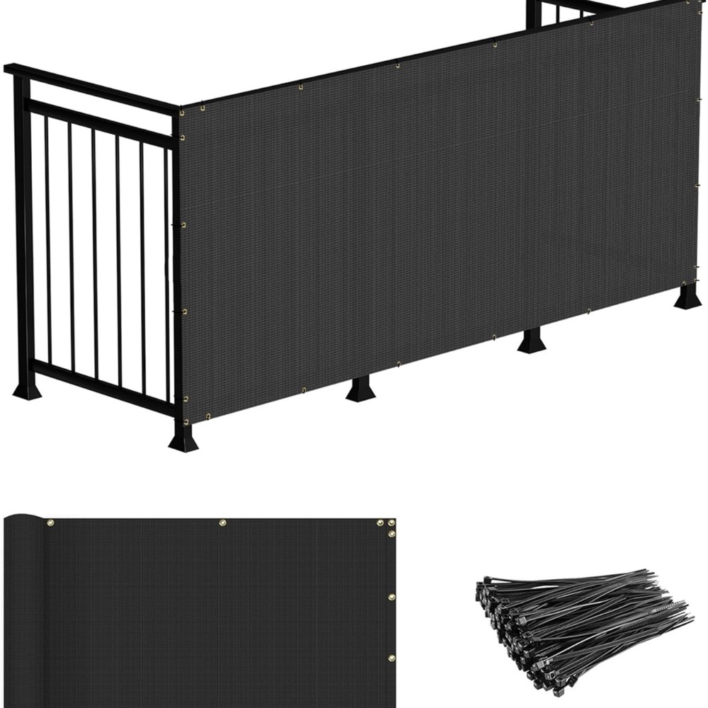 Black Privacy Fence Screen